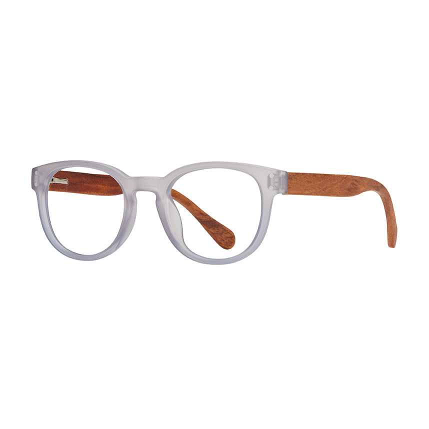 BP20231 - Arden - Matte Slate Blue / Walnut Wood / Blue Light Filtering Reader Lens