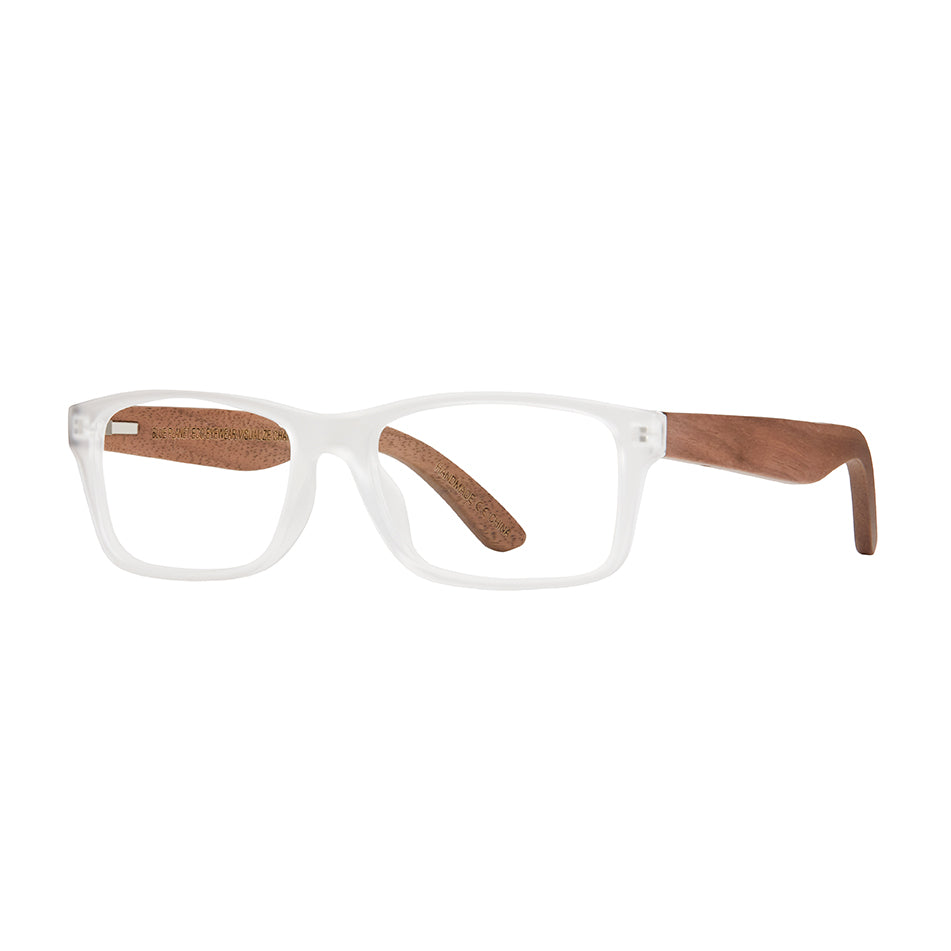 BP20523 - Avalon - Matte Clear / Walnut Wood / Blue Light Filtering Reader Lens