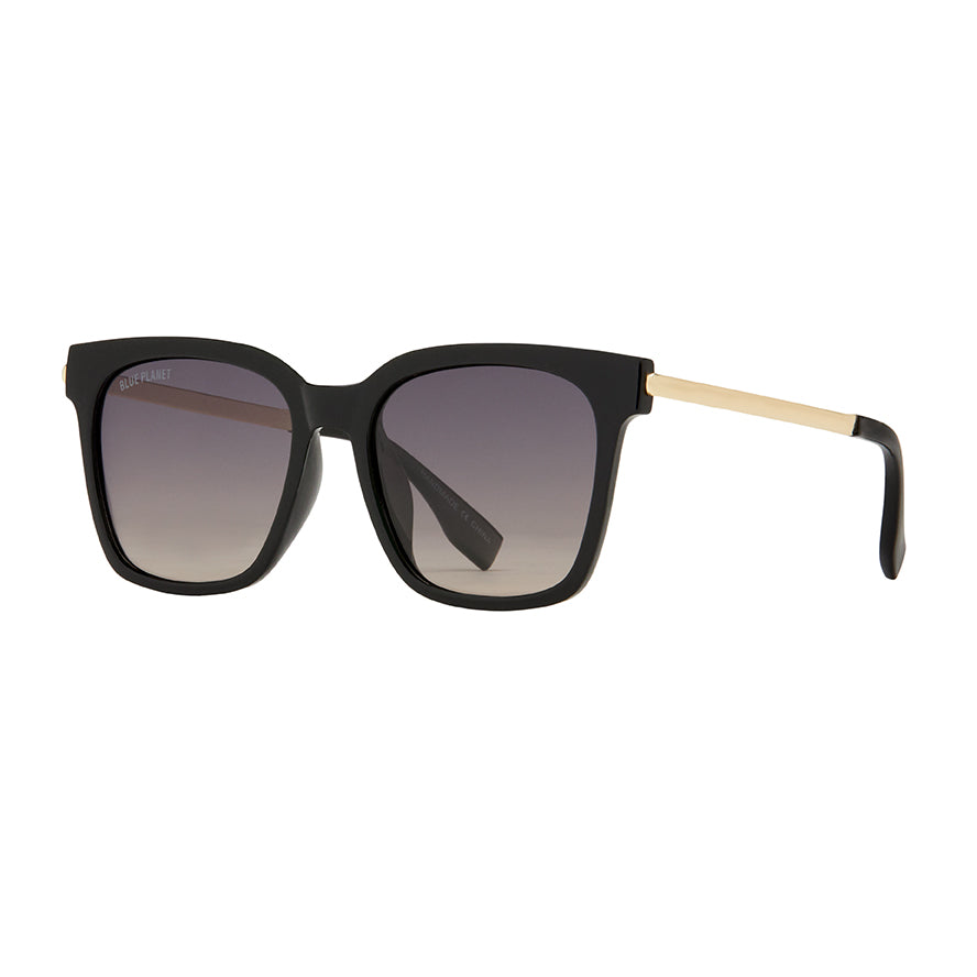 BP19608 - Everly - Onyx / Gold / Smoke To Brown Polarized Lens