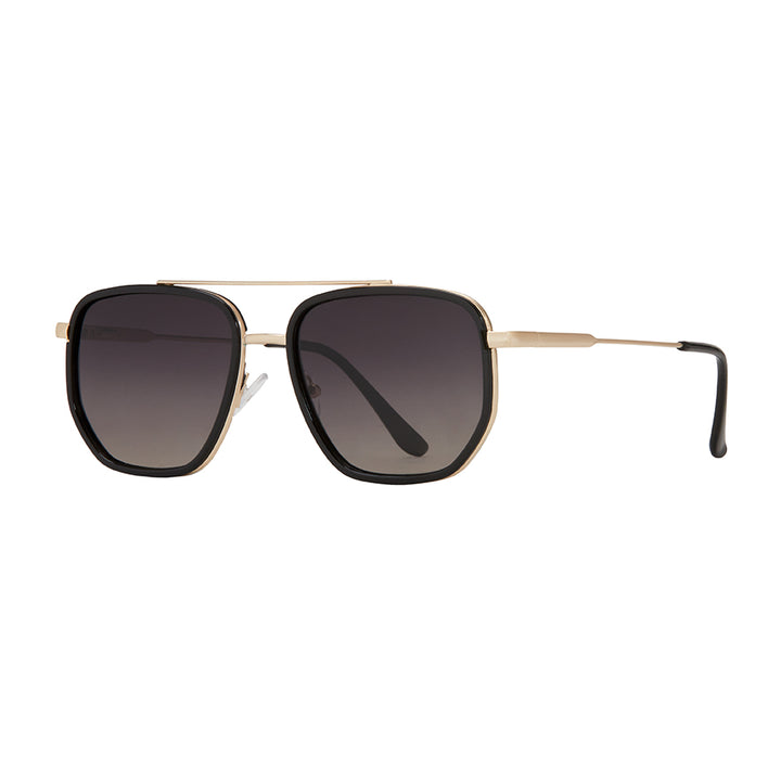 BP10334 - Flynn - Onyx / Matte Gold / Smoke To Brown Polarized Lens