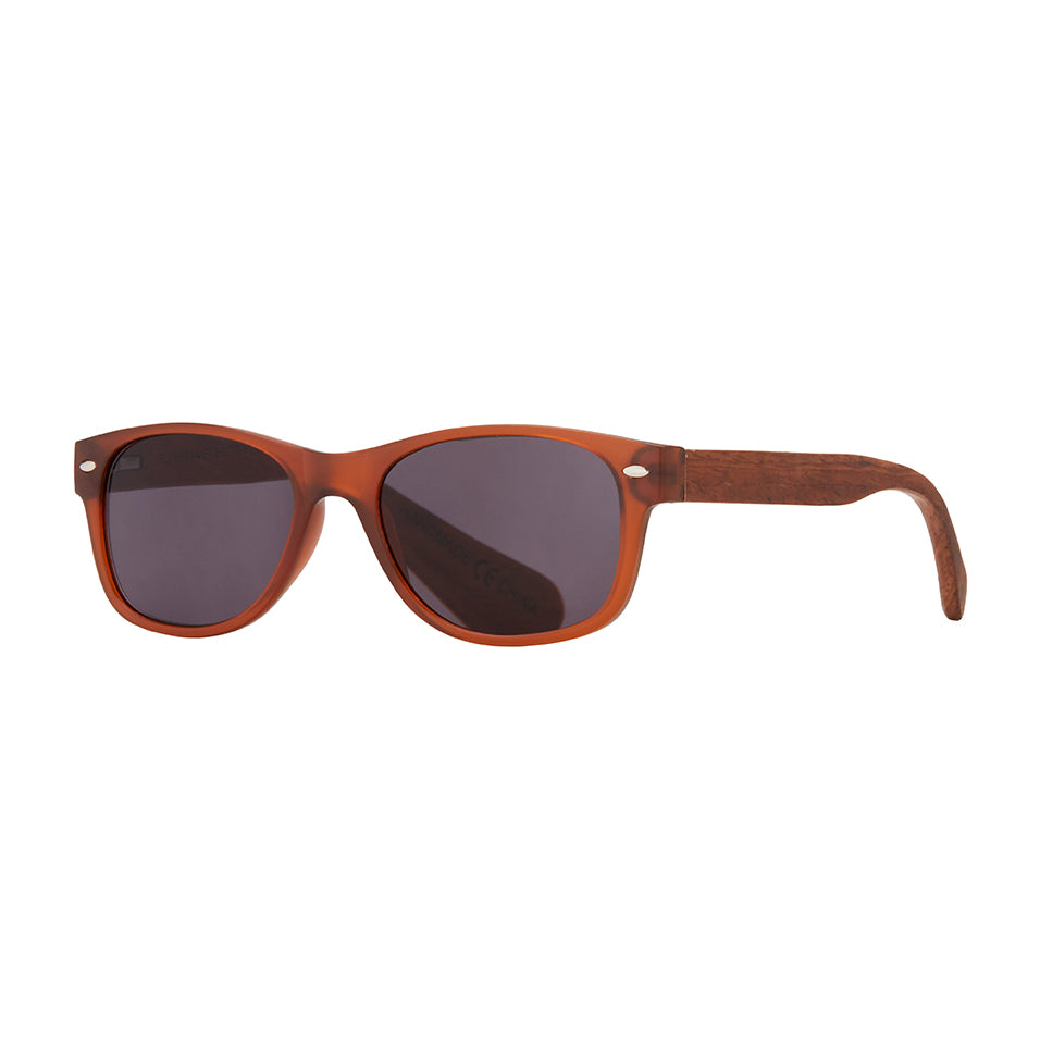 BP20962- Shaw Sun - Matte Brown + Walnut Wood - Reader For Sun