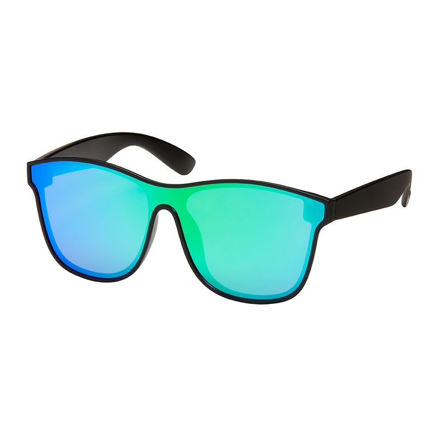 1292 Shields- Flat Mirror Lens Sunglasses