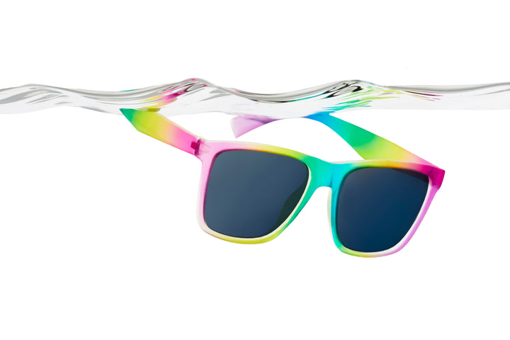 KFL1002 Kids Floaties Polarized-Rainbow Square Sunglasses