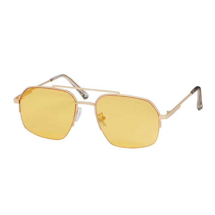 1158- NEW - Jade Square Metal Aviator