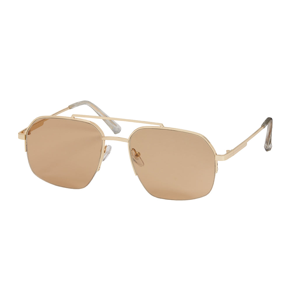 1158- NEW - Jade Square Metal Aviator