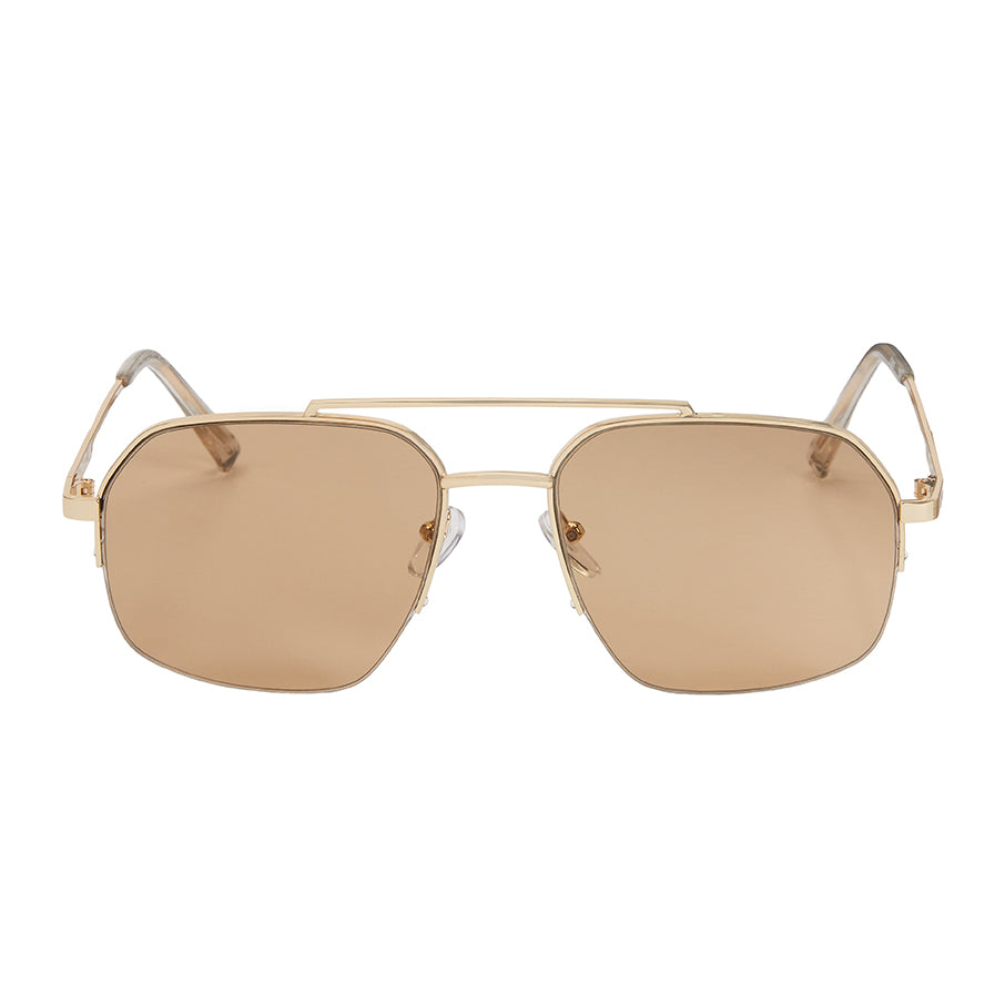 1158- NEW - Jade Square Metal Aviator