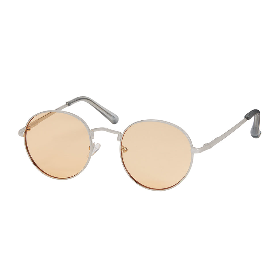 1163- NEW - Jade Round Metal Sunglasses