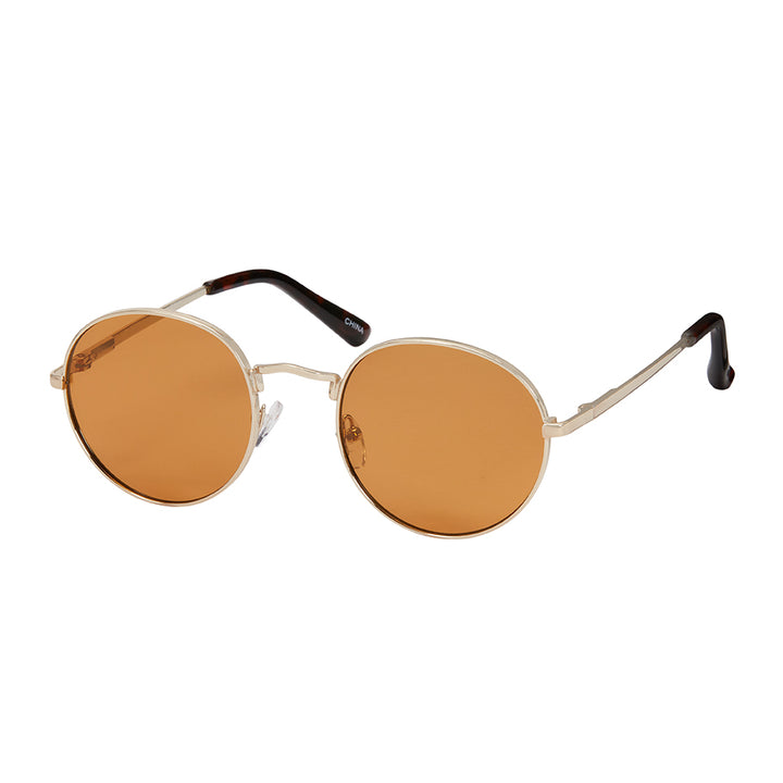 1163- NEW - Jade Round Metal Sunglasses