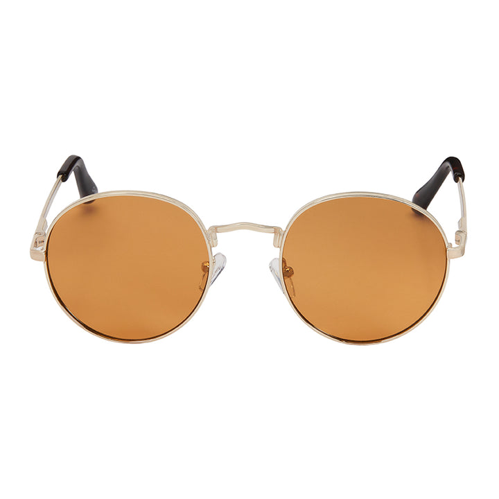 1163- NEW - Jade Round Metal Sunglasses