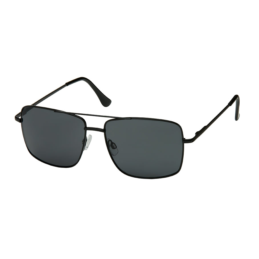 1238-NEW - Jade- Square Metal Aviator Sunglasses