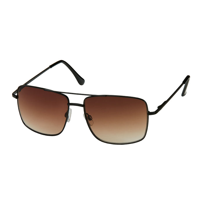 1238-NEW - Jade- Square Metal Aviator Sunglasses
