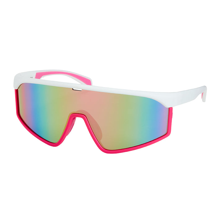 1252-NEW- Shields-Wrap Mirror Lens Sunglasses