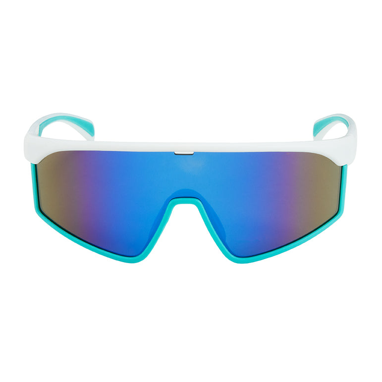 1252-NEW- Shields-Wrap Mirror Lens Sunglasses
