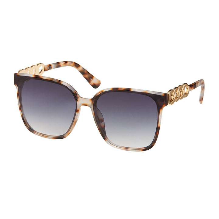 1335 - Jade-Oversized W/Metal Design Sunglasses