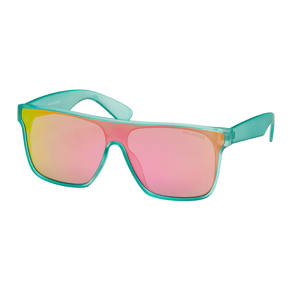 7881 - Polarized- Wrap Mirrored Polarized Sunglasses