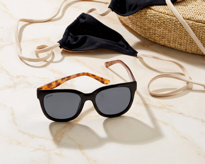 BP19825- NEW Acacia Black / Brown Tort / Smoke Polarized Lens