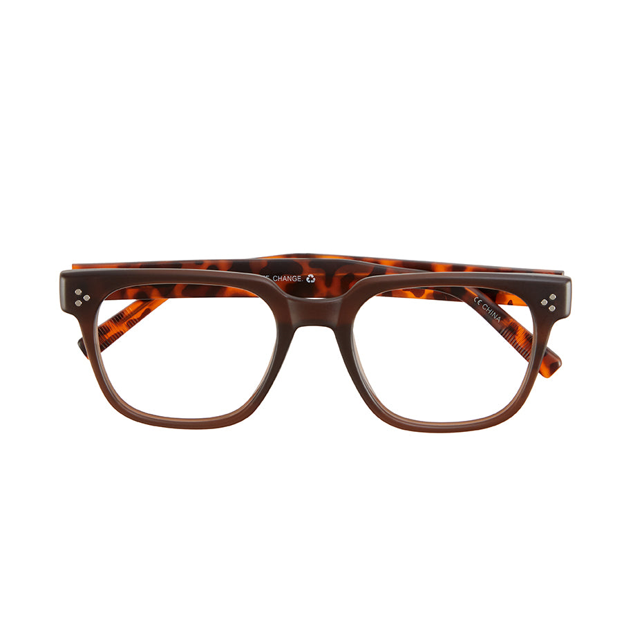 BP20431 NEW Aden -Matte Brown /Brown Tortoise - Blue Light