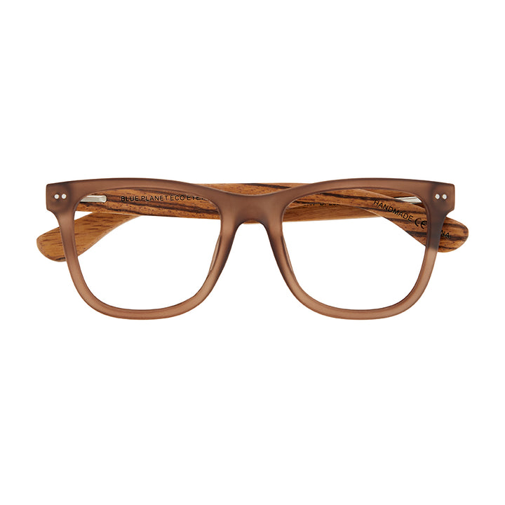 BP20255 NEW Alden Matte Crystal Brown /Zebra Wood/Blue Light