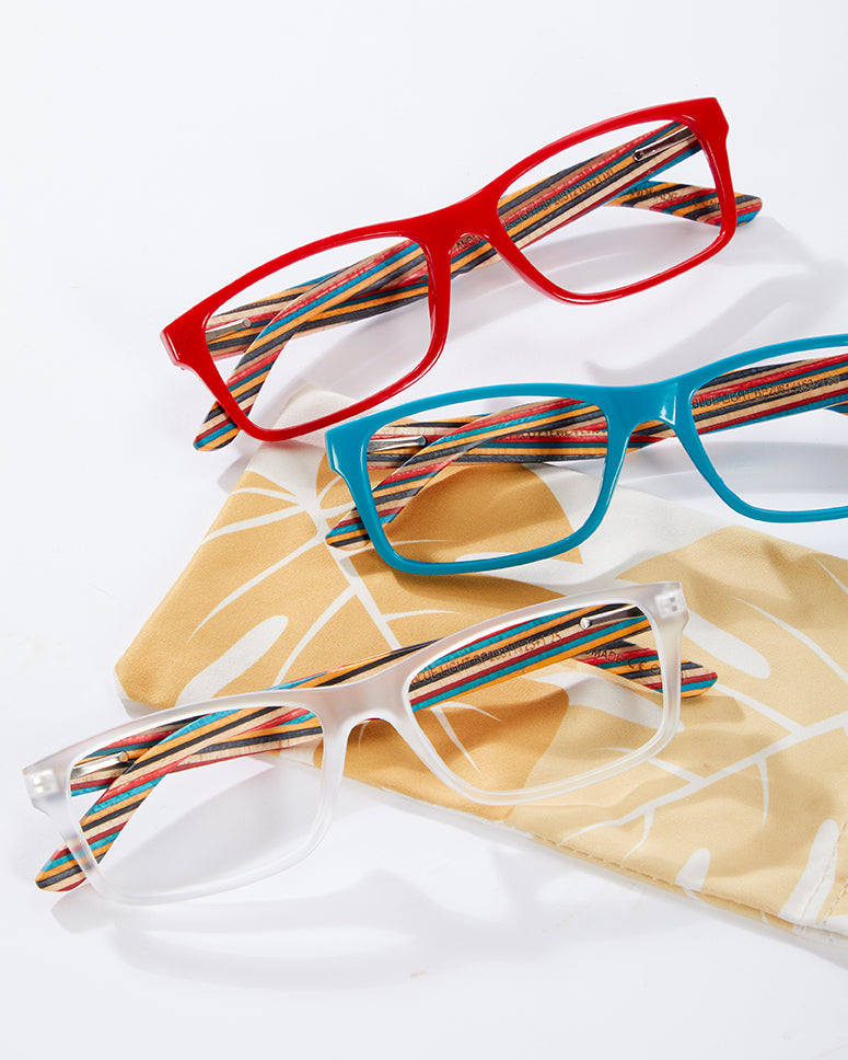 BP20812 - Aloha - Red / Rainbow Wood / Blue Light Filtering Reader Lens