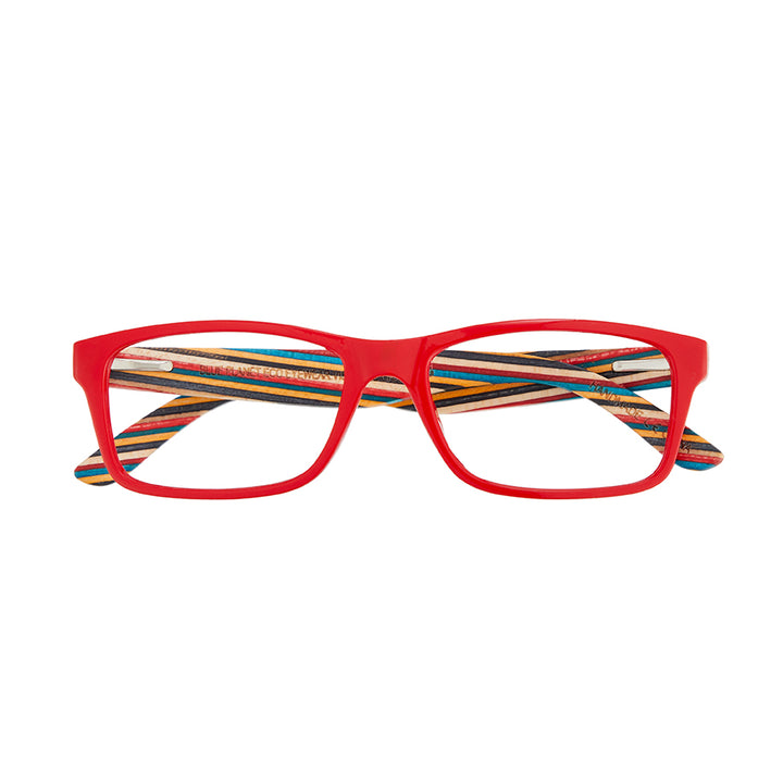 BP20812 - Aloha - Red / Rainbow Wood / Blue Light Filtering Reader Lens