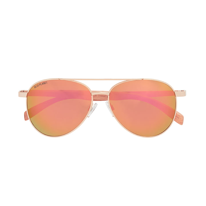 BP19336 - NEW Amador Matte Gold / Beechwood / Copper Mirror Polarized Lens