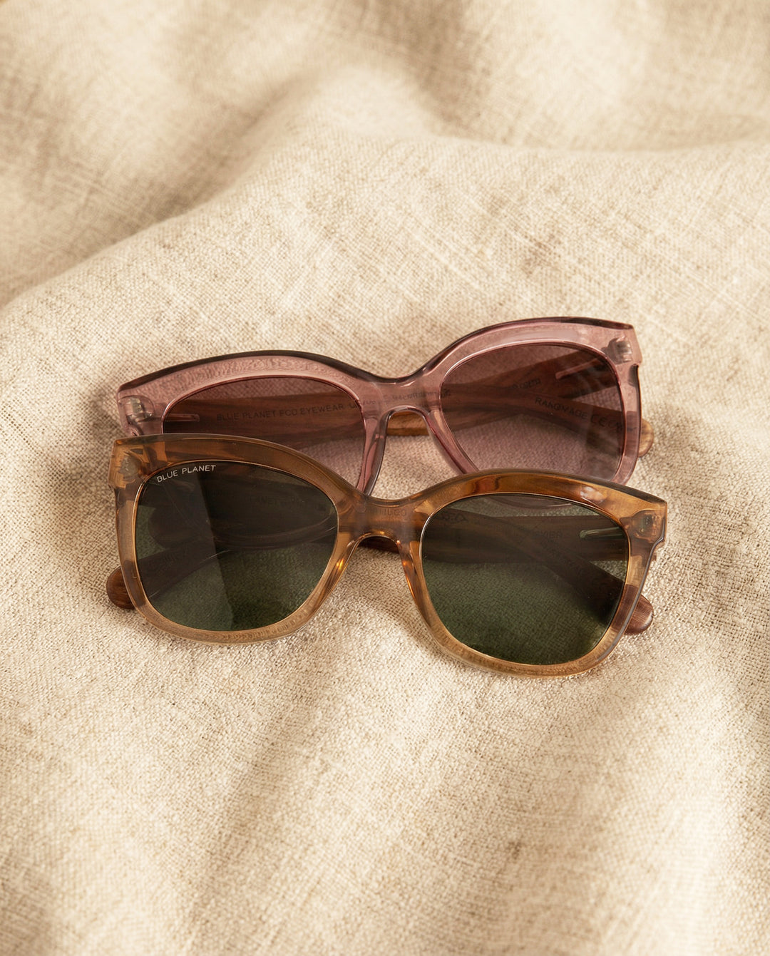 BP10152 NEW Amelia -Crystal Blue/Walnut Wood-Grad Smoke Polarized