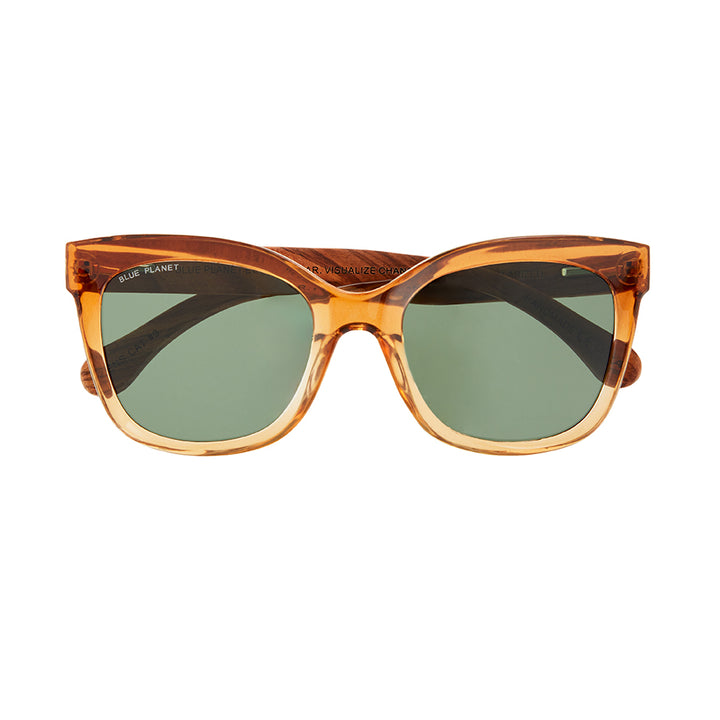 BP10153 - NEW Amelia Crystal Brown/Walnut Wood-Grey Green Polarized