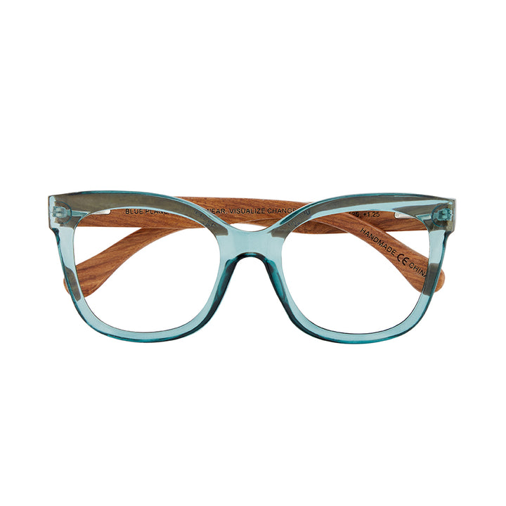 BP20281 NEW Amelia - Green / Walnut Wood /Blue Light