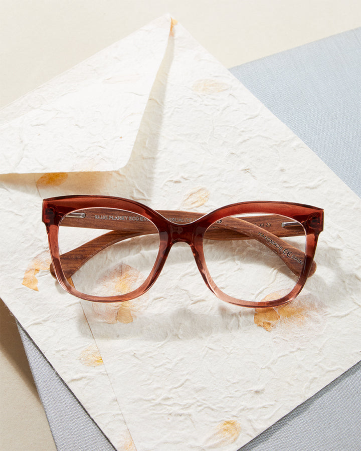 BP20282 NEW Amelia - Rose / Walnut Wood /Blue Light