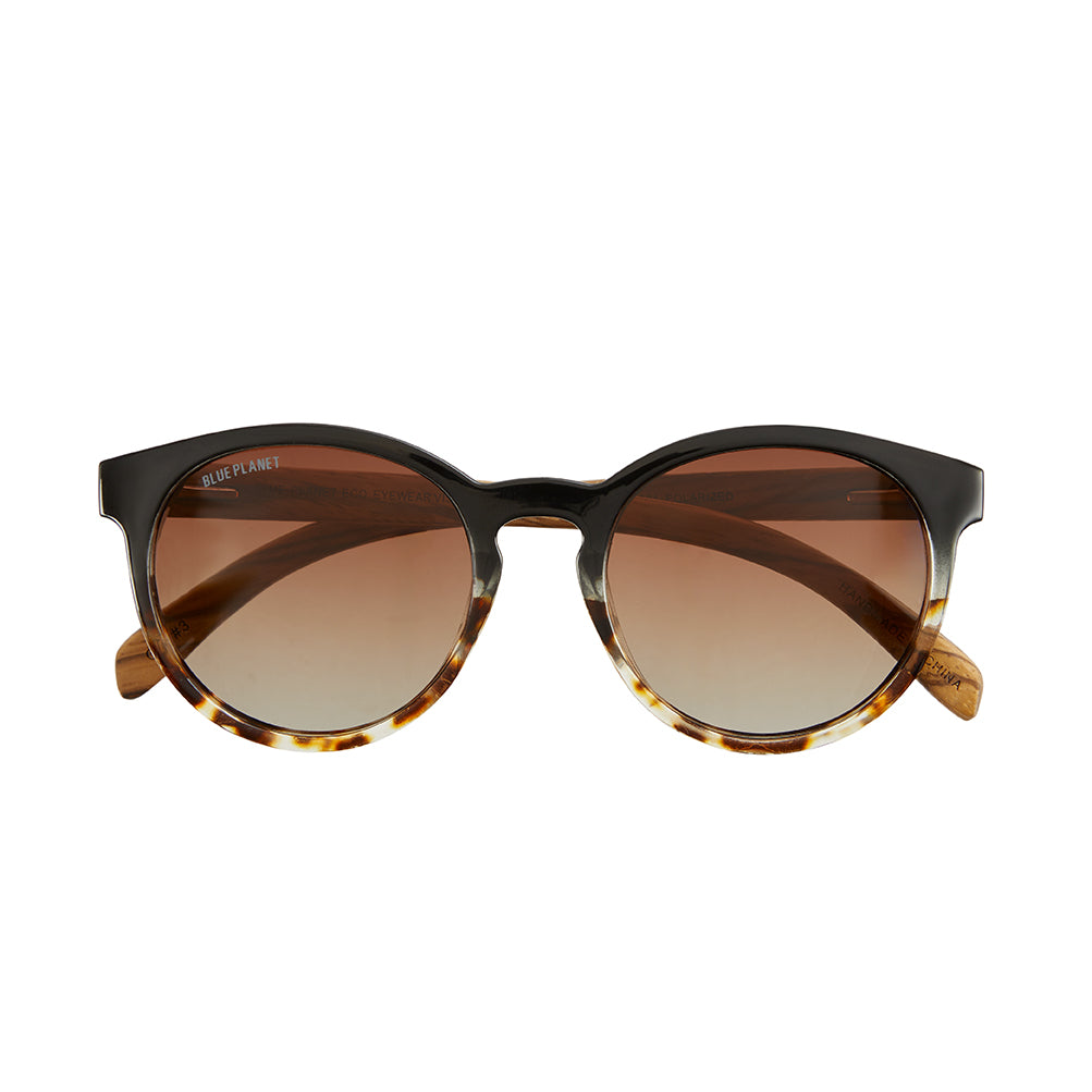 BP18181 - NEW Andiz Black / Brown Tort  / Zebra Wood / Brown Polarized Lens