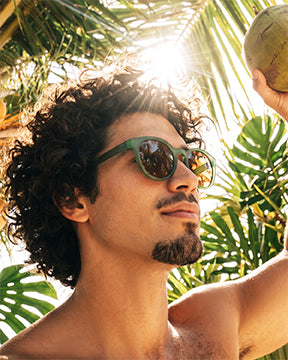 BP19887 - NEW Arches Soft Denim Blue / Brown Polarized Lenses