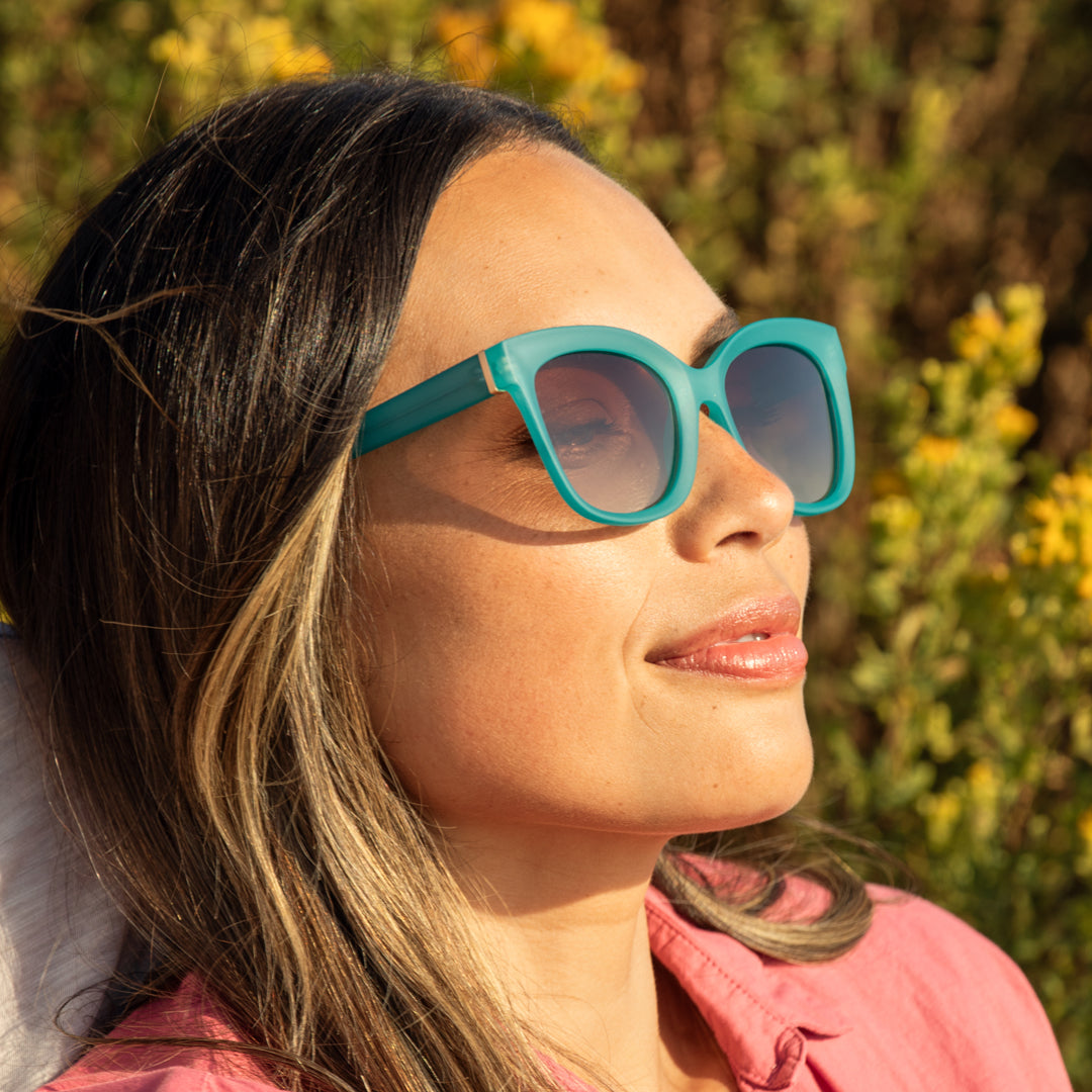 BP10382 - Biscayne - Soft Aqua / Gradient Brown Polarized Lenses