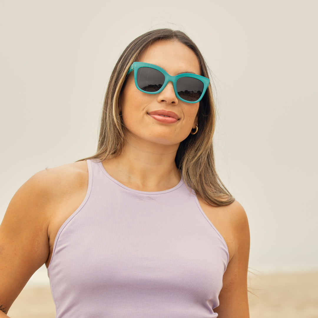 BP10382 - Biscayne - Soft Aqua / Gradient Brown Polarized Lenses