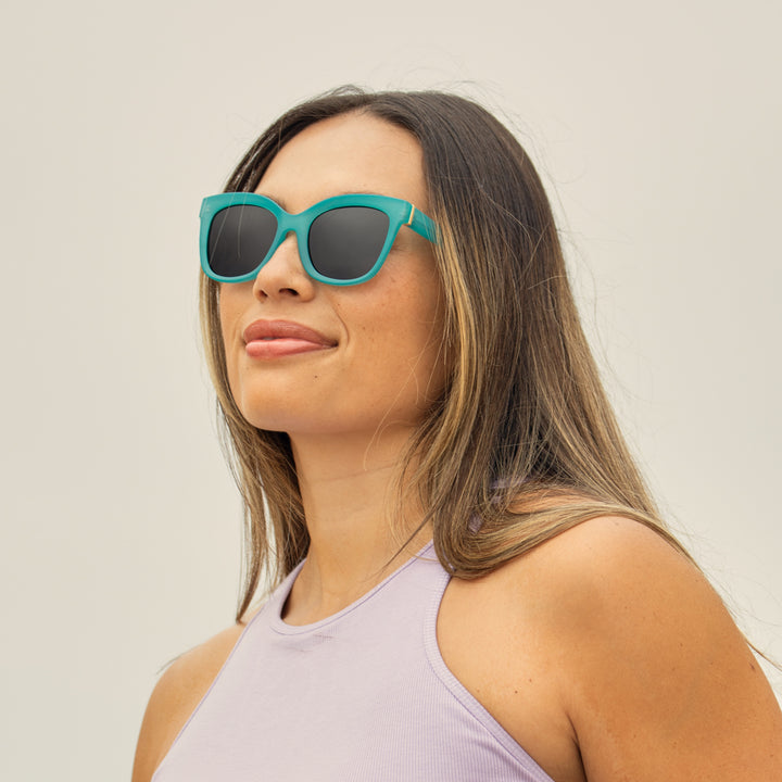 BP10382 - Biscayne - Soft Aqua / Gradient Brown Polarized Lenses