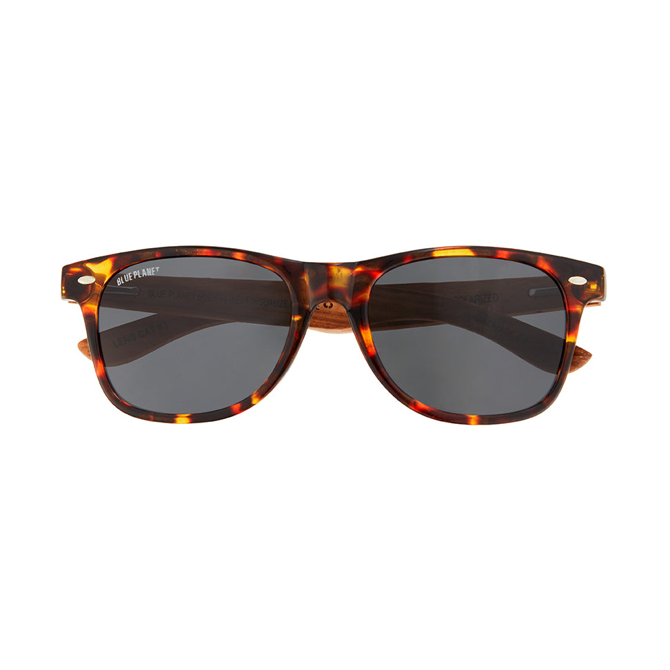 BP10265 - NEW Bodie Honey Amber Tortoise / Zebra Wood / Smoke Polarized Lens