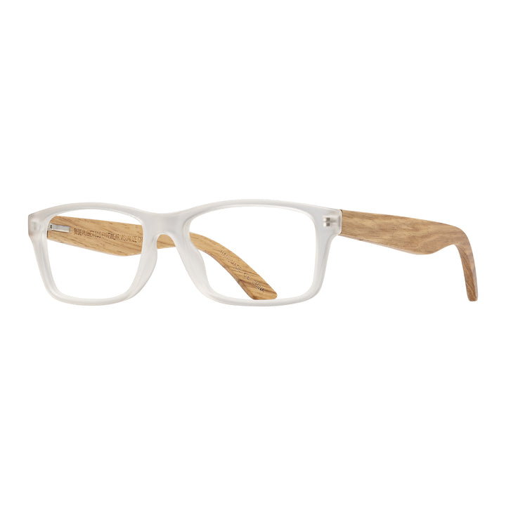 BP20527 - Avalon -Matte Clear / Walnut Wood / Blue Light Filtering Reader Lens