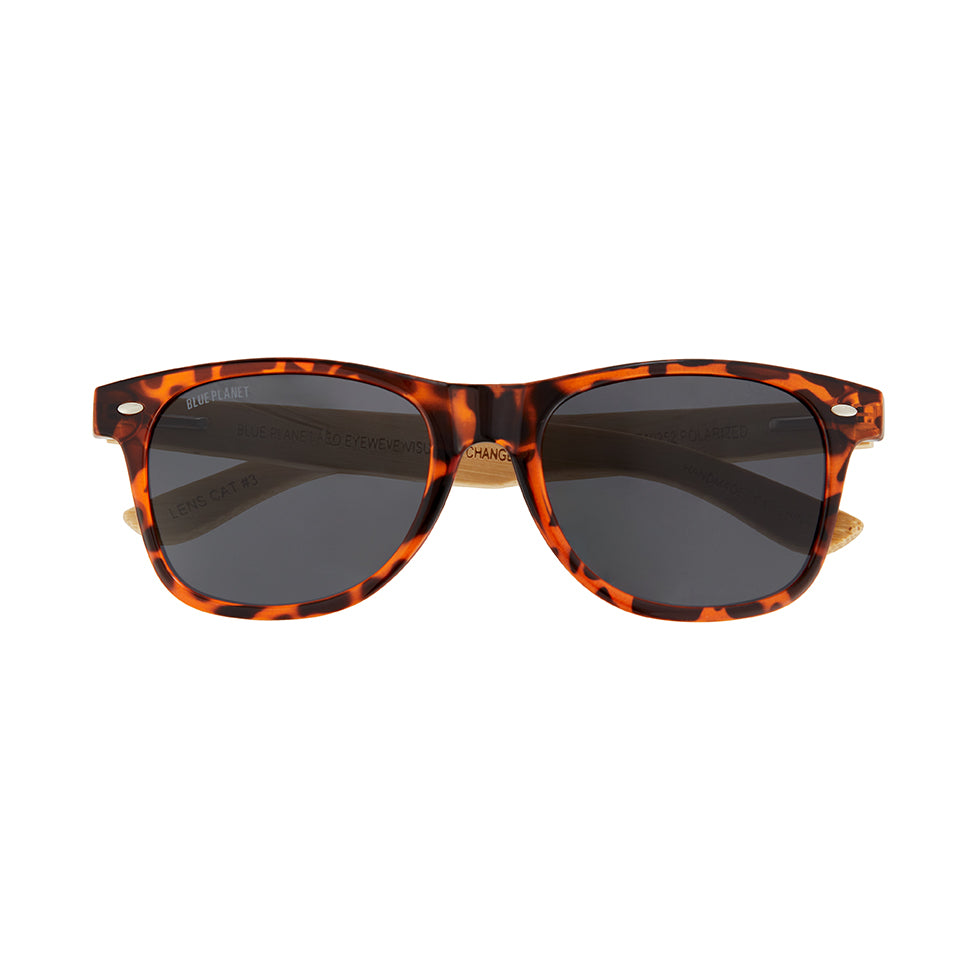 BP10252 - Classic- Amber Tortoise/ Bamboo / Smoke Polarized Lens