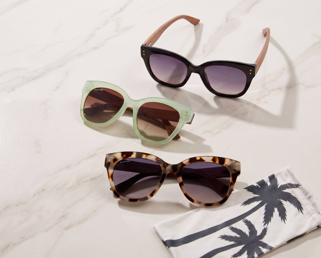 BP10392 NEW Cora -Ivory Tortoise / Walnut Wood - Smoke Brown Pol