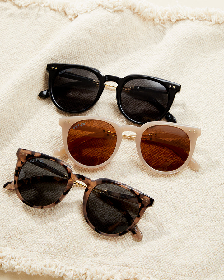 BP10311 - NEW Cove Milky Blue / Gold / Smoke Polarized Lens