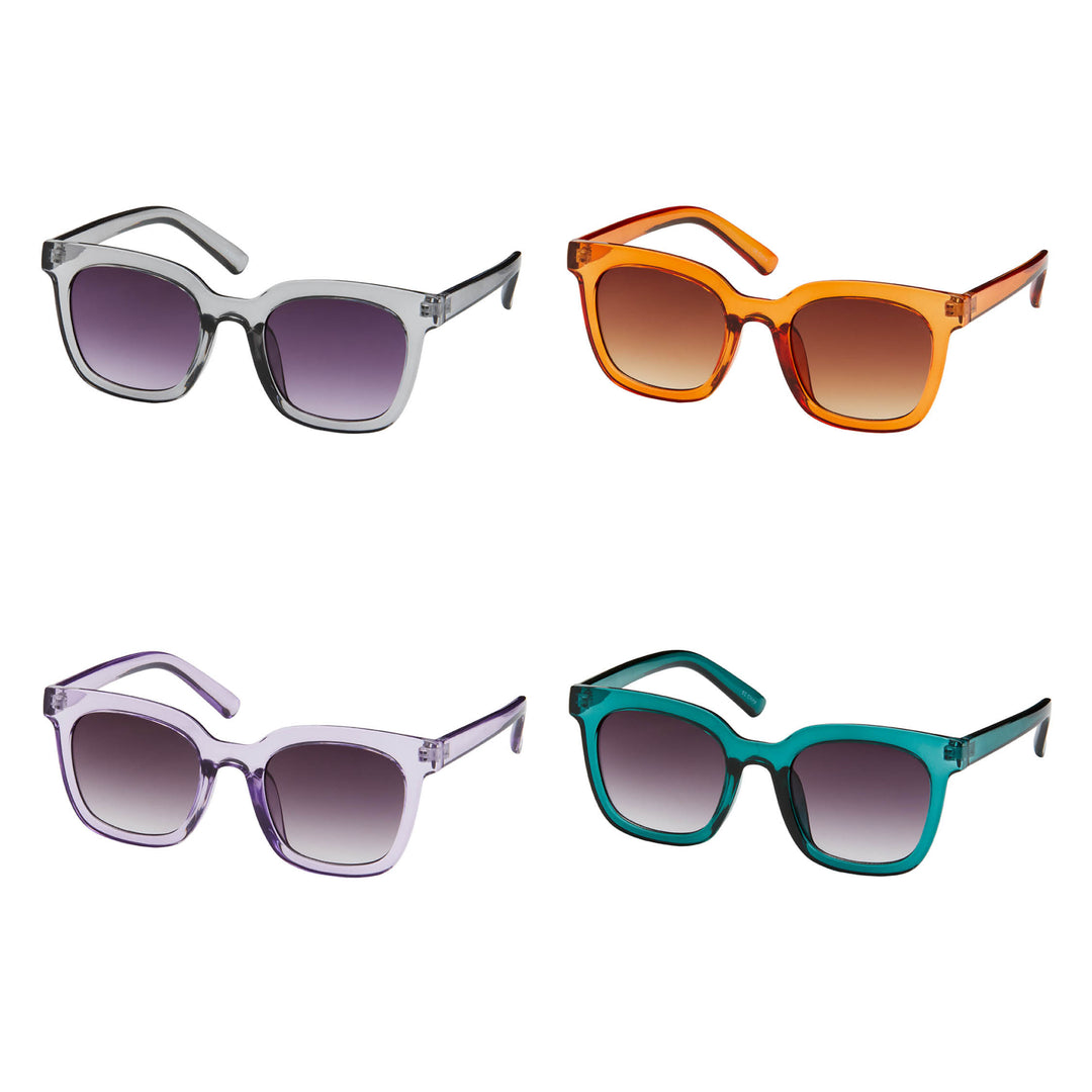 1311 Rose- Square Crystal Colors Sunglasses