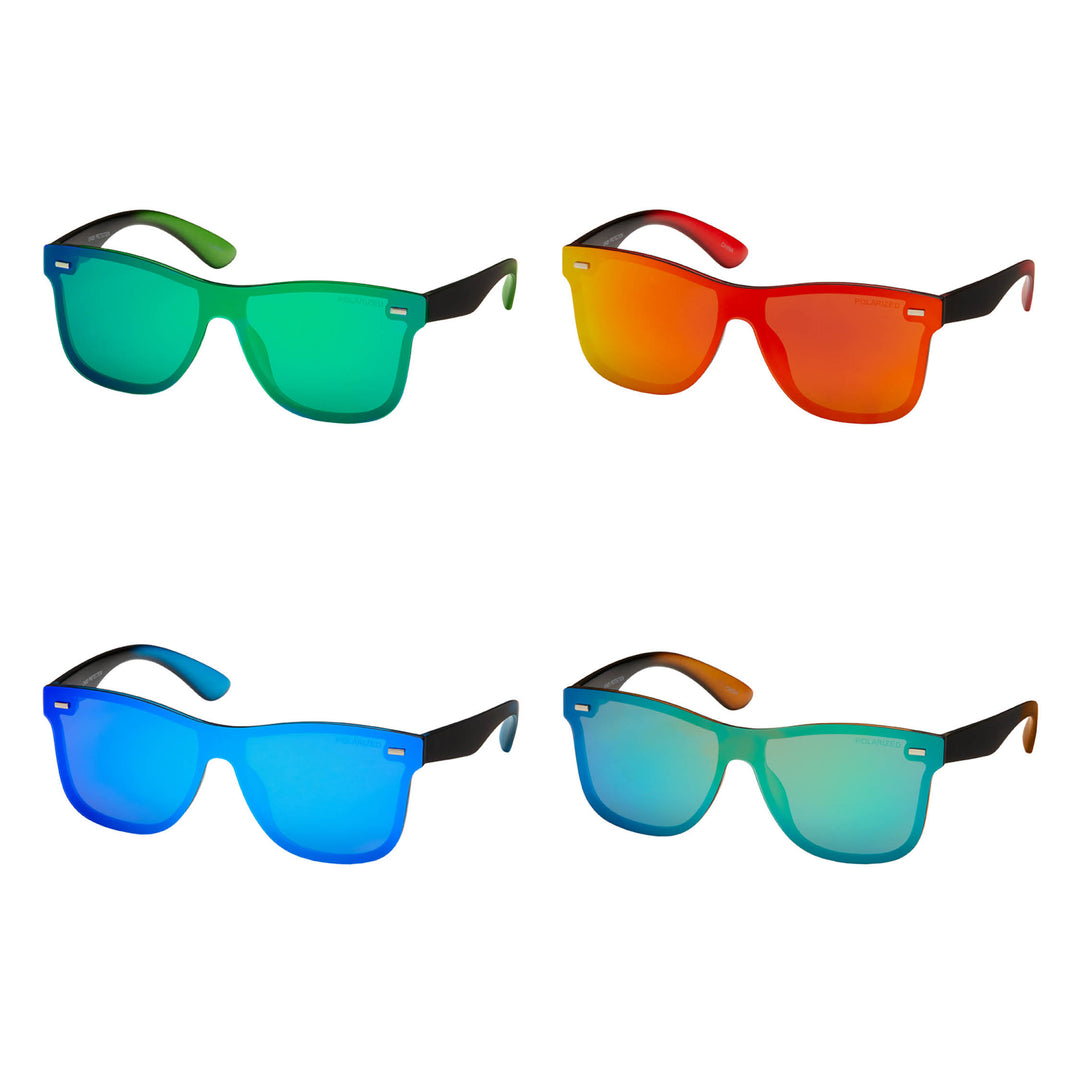 7882 Polarized- Revo Shield Mirror Lens Sunglasses