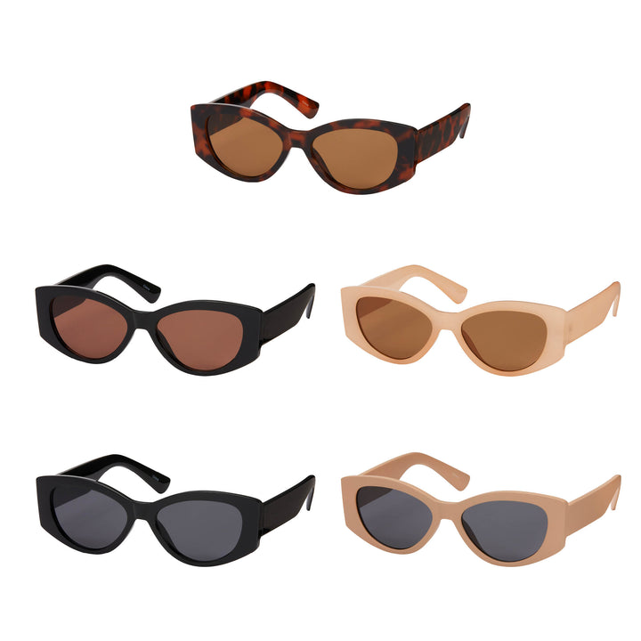 1161 -NEW- Rose- Rounded Rectangle Sunglasses