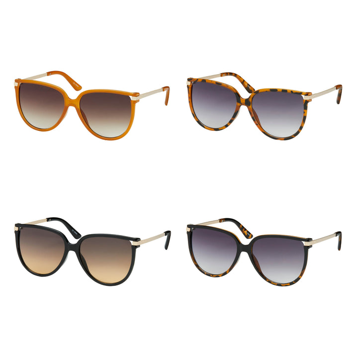 1255-NEW - Jade- O/S Cat Eye Combo Sunglasses