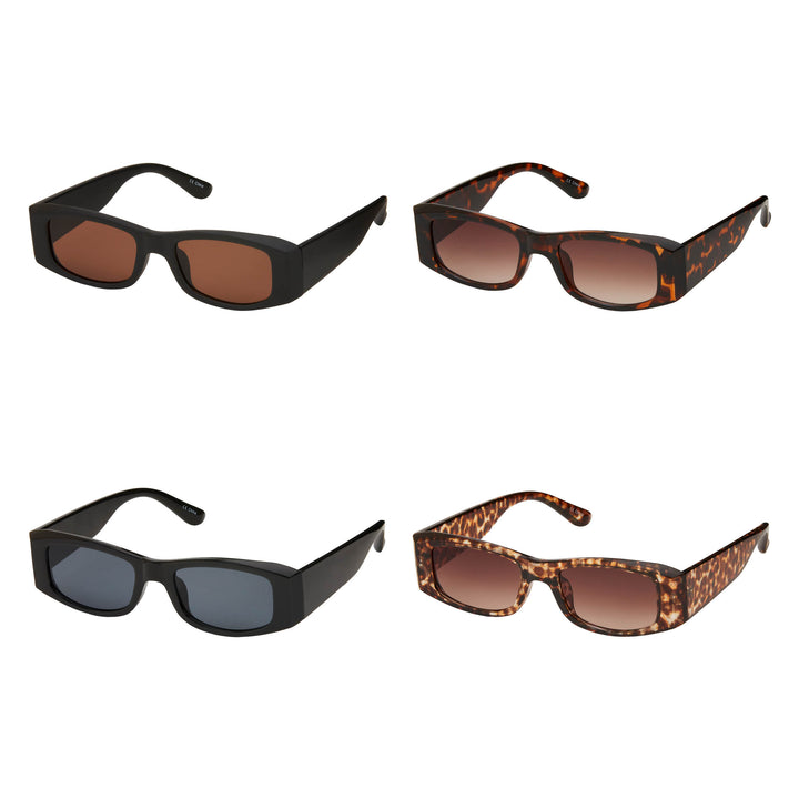 1208 NEW Rose Rectangle Assorted Sunglasses