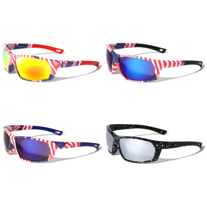 1775 Shields-Flag Wrap Sunglasses