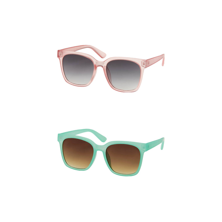 1278 Rose- Square Pop Color Sunglasses