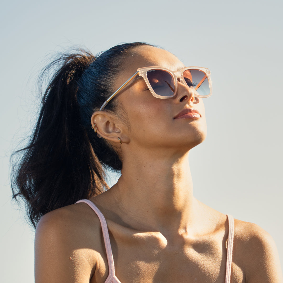 BP19604 - Everly - Beige / Gold / Gradient Brown Polarized Lens