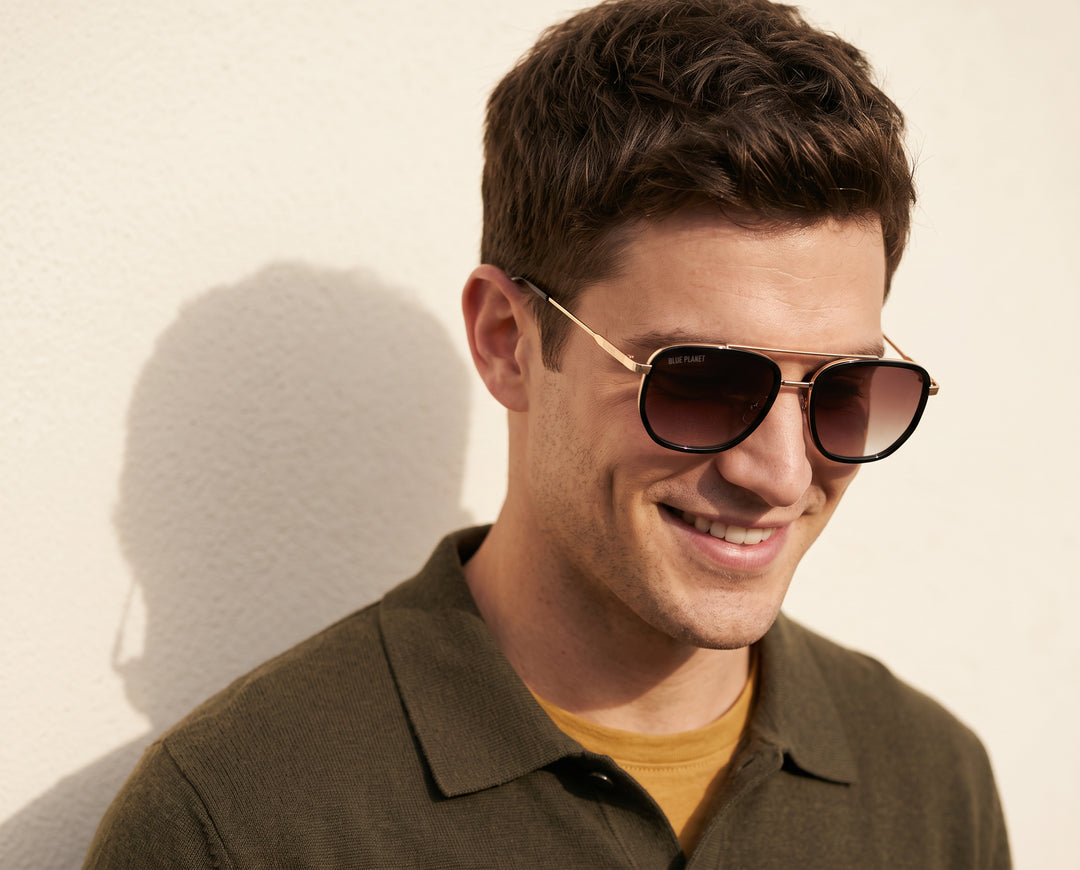 BP10335 - NEW Flynn Onyx / Matte Gold / Brown Polarized