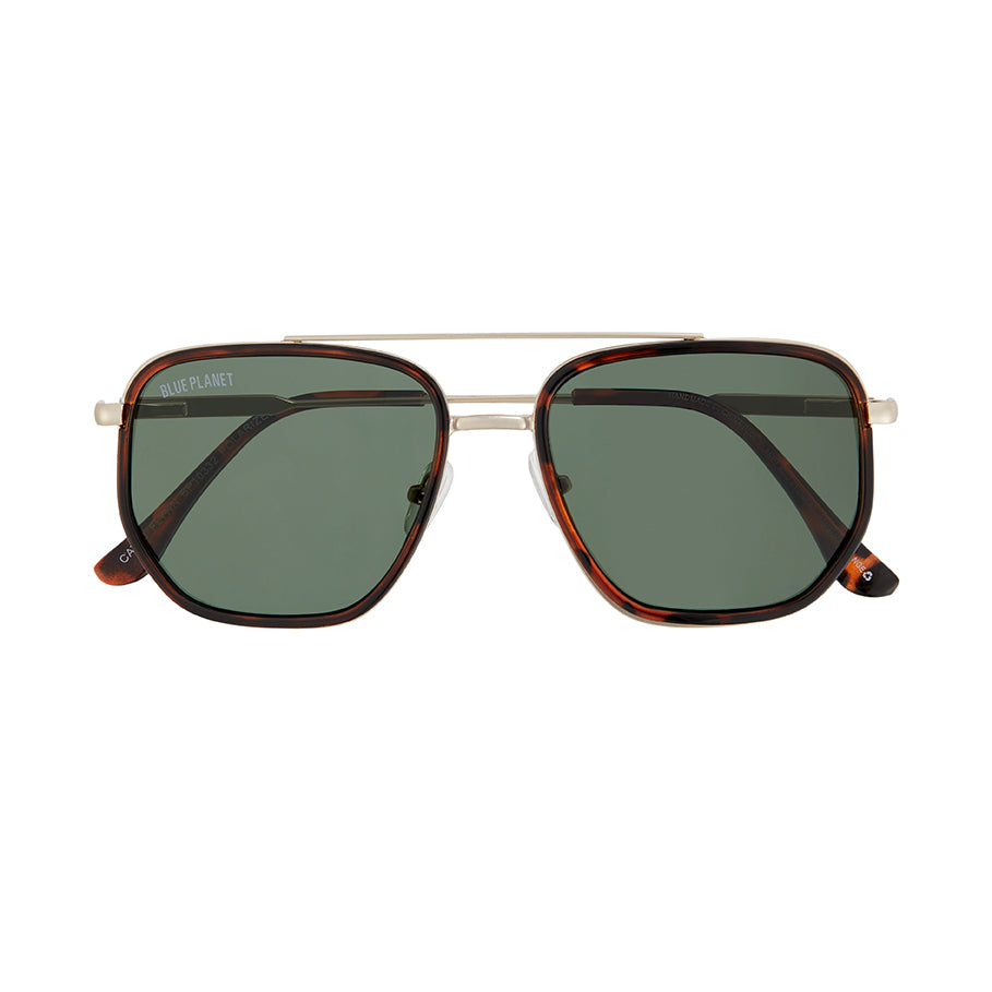 BP10332 - Flynn - Walnut Tortoise / Matte Gold / Grey-Green Polarized Lens