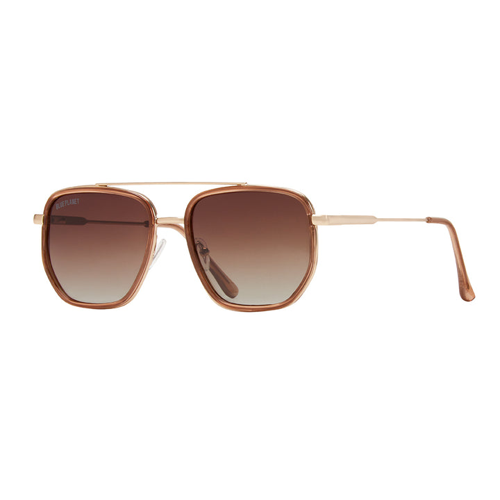 BP10333 - Flynn - Milky Mocha / Matte Gold / Gradient Brown Polarized Lens